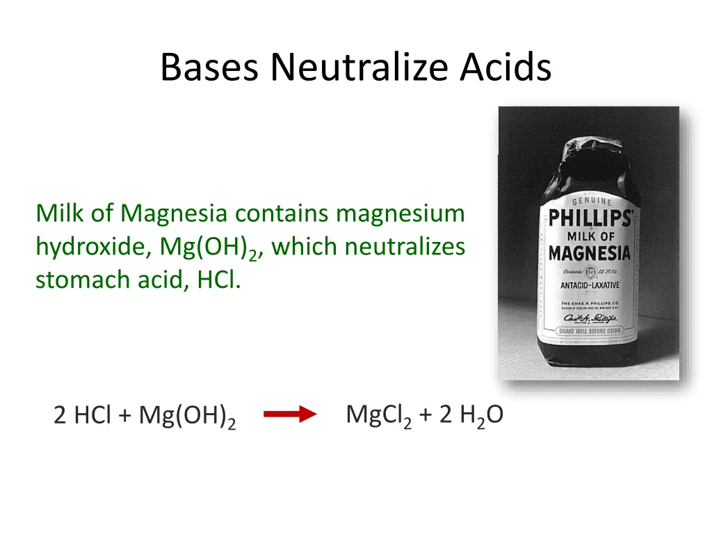bases neutralize acids