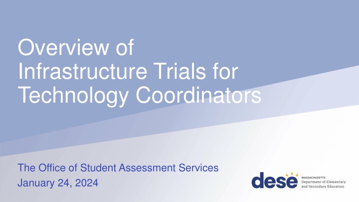 overview of infrastructure trials for technology