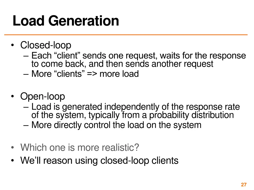 load generation
