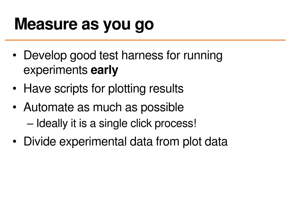measure as you go