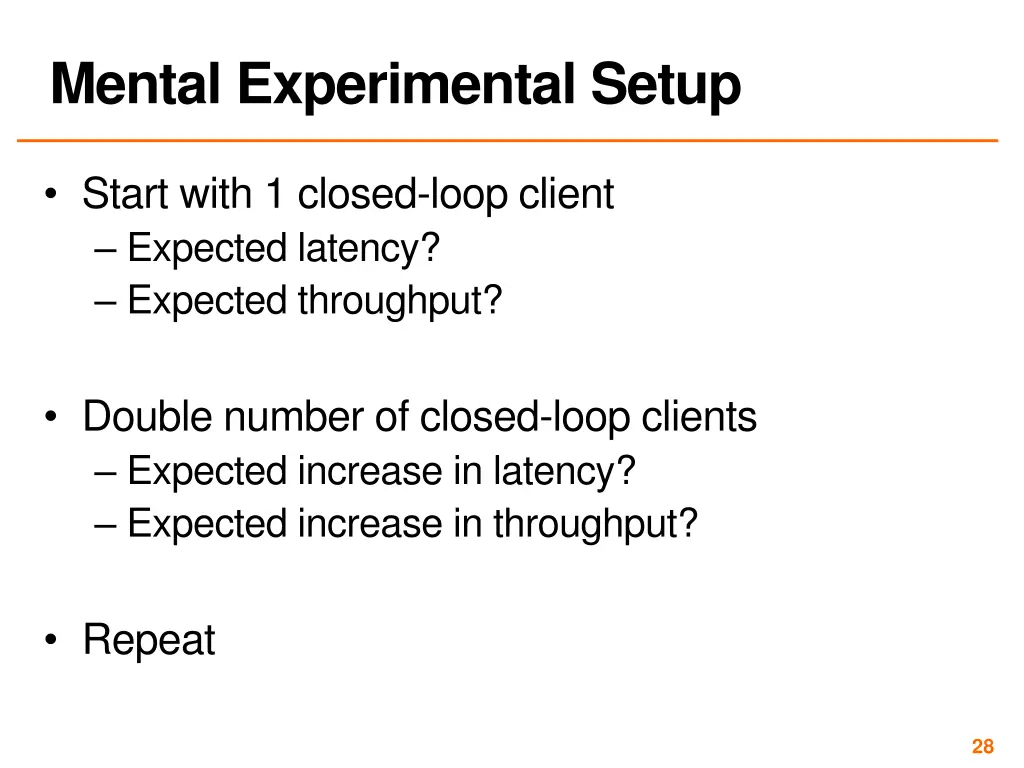 mental experimental setup