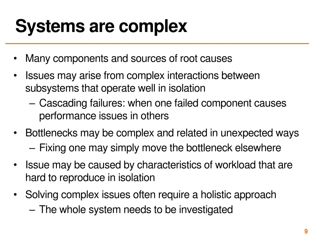 systems are complex