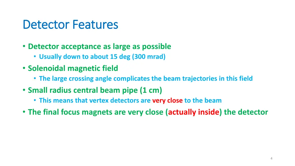 detector features detector features