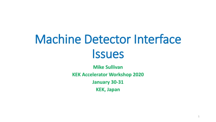 machine detector interface machine detector