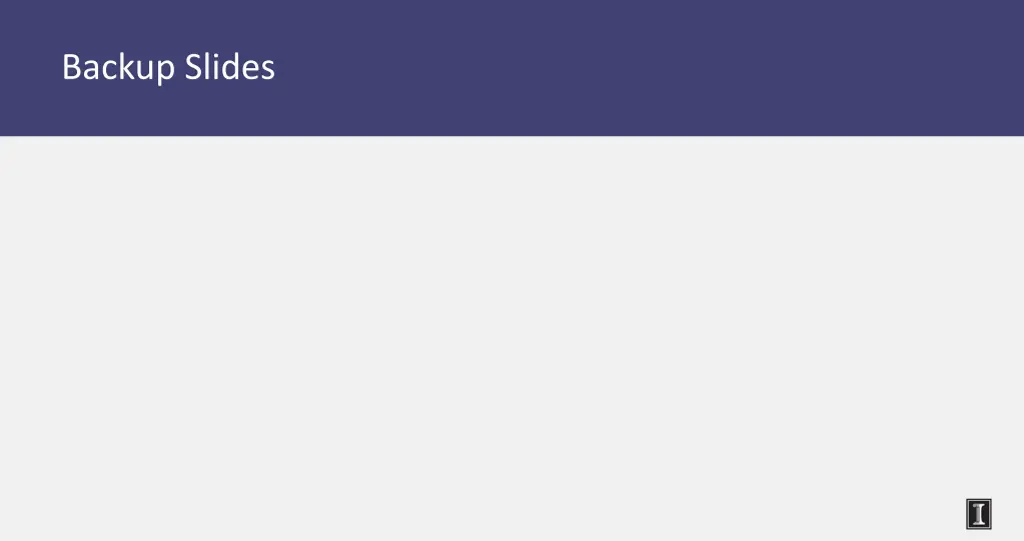 backup slides