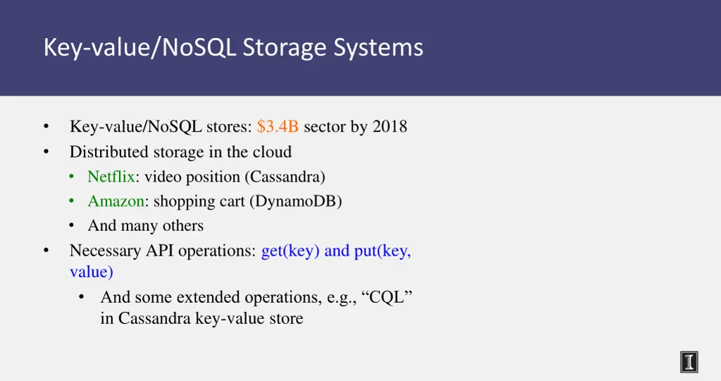 key value nosql storage systems