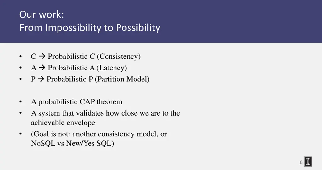 our work from impossibility to possibility