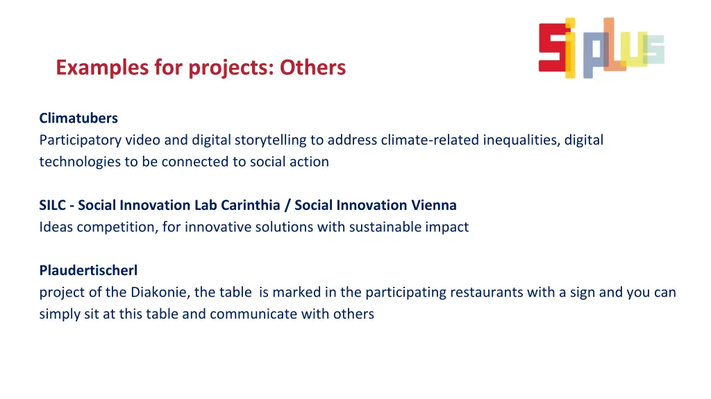 examples for projects others
