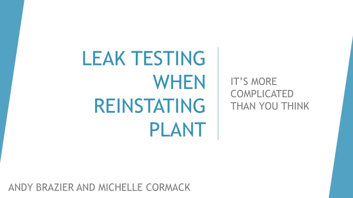 leak testing