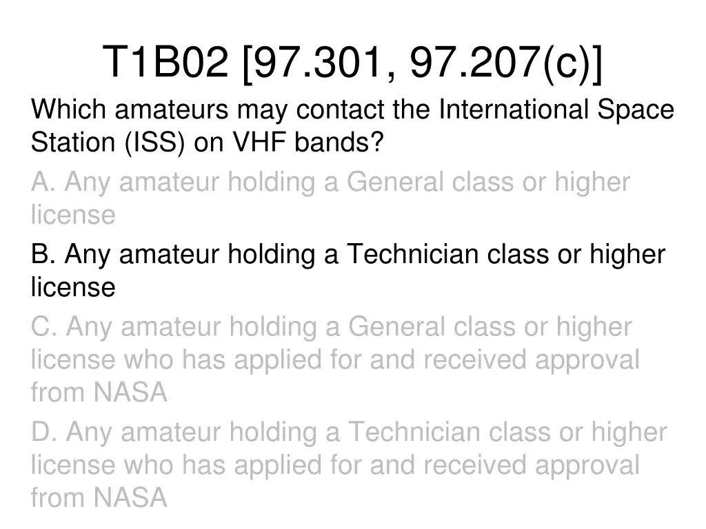 t1b02 97 301 97 207 c which amateurs may contact 1