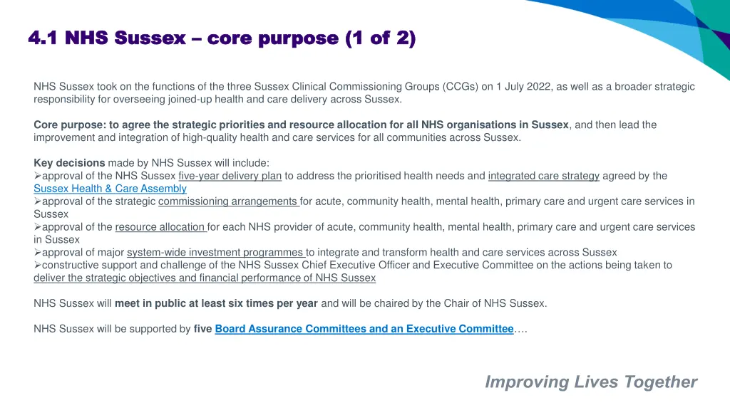 4 1 nhs sussex 4 1 nhs sussex core purpose