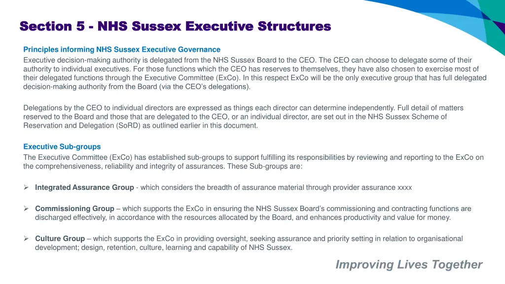 section 5 section 5 nhs sussex executive