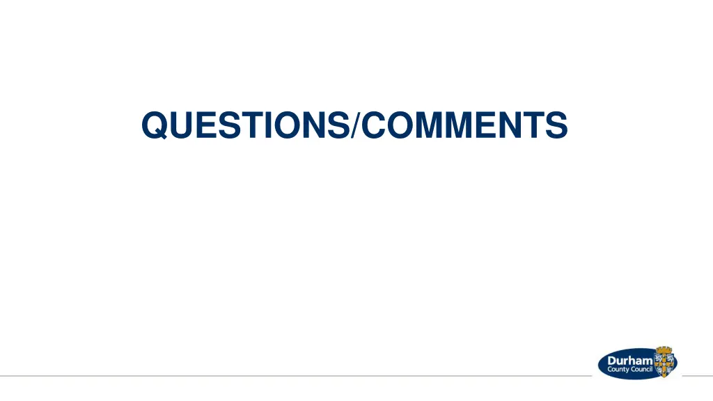 questions comments