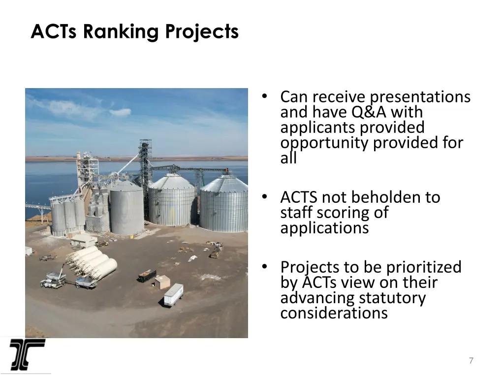 acts ranking projects