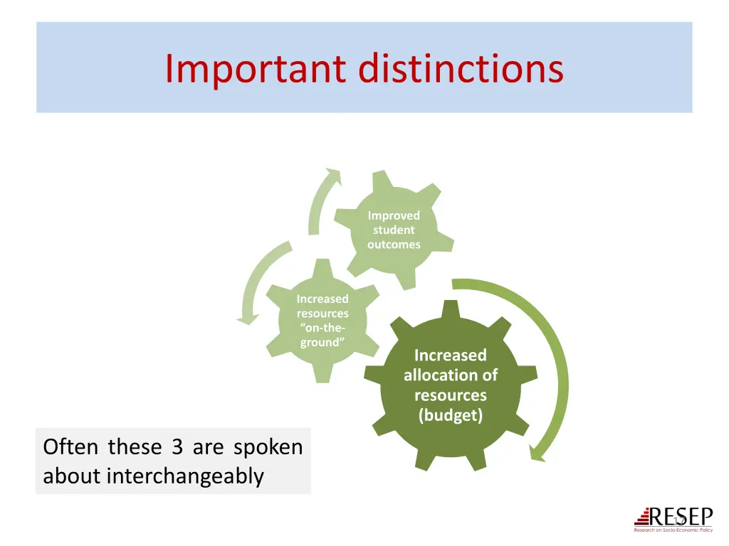 important distinctions