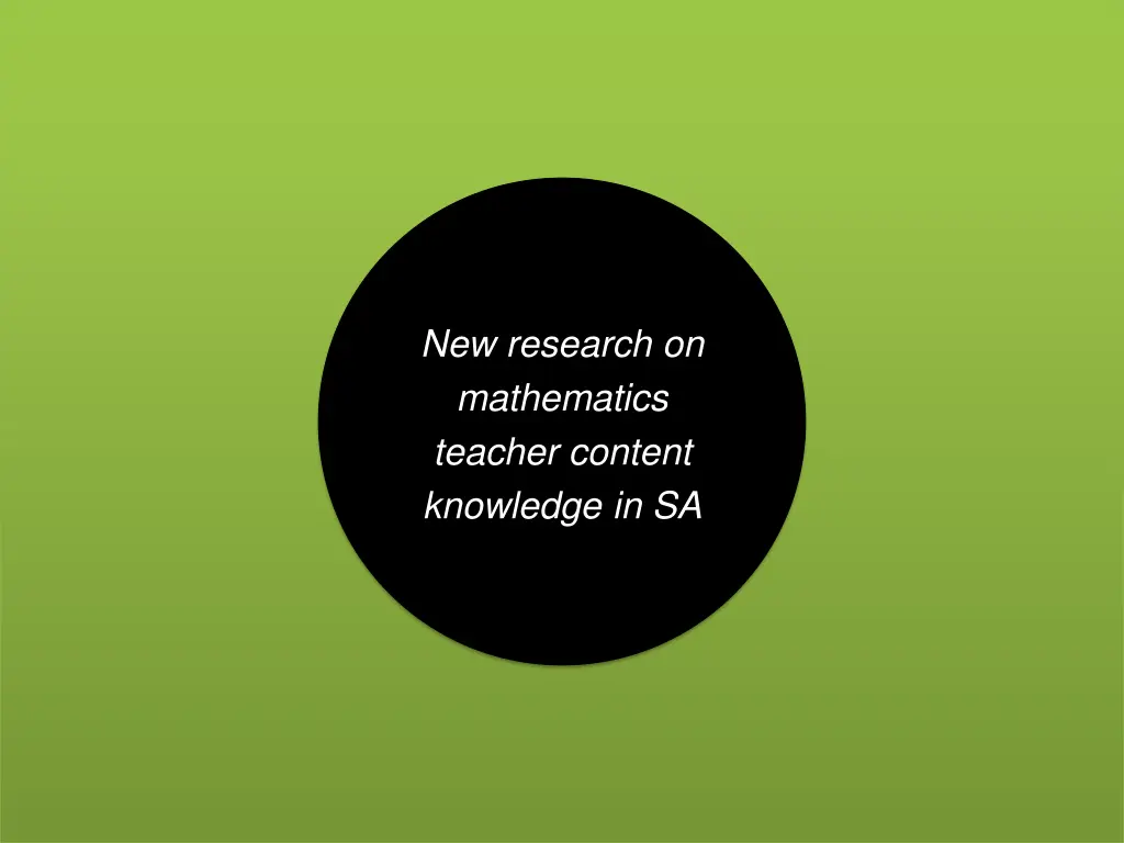 new research on mathematics teacher content