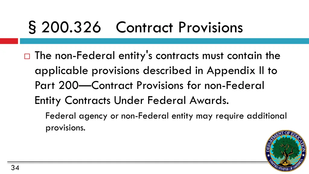 200 326 contract provisions