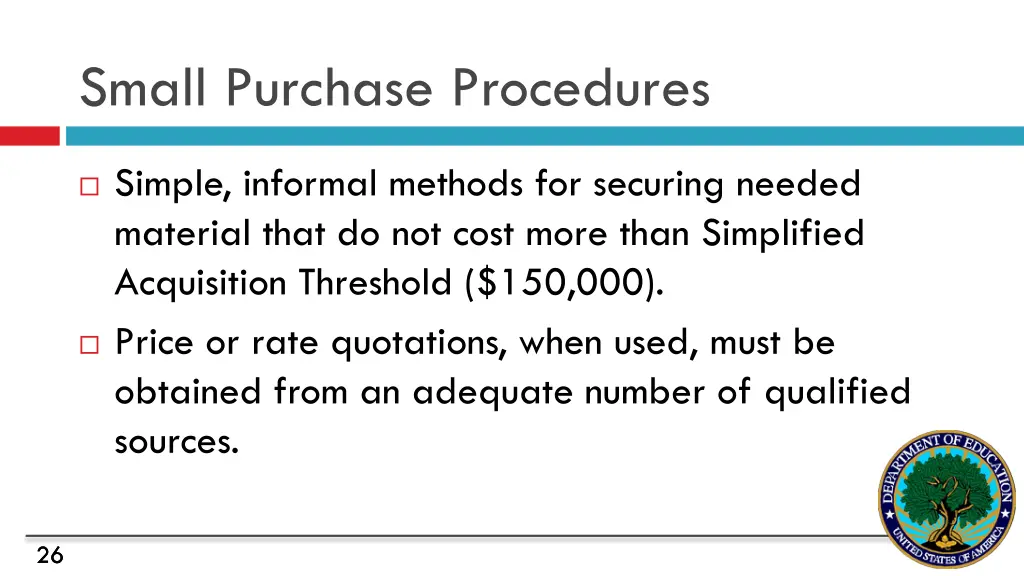 small purchase procedures