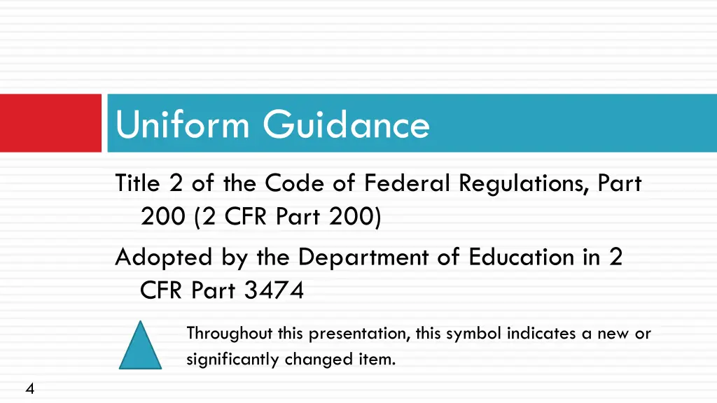 uniform guidance