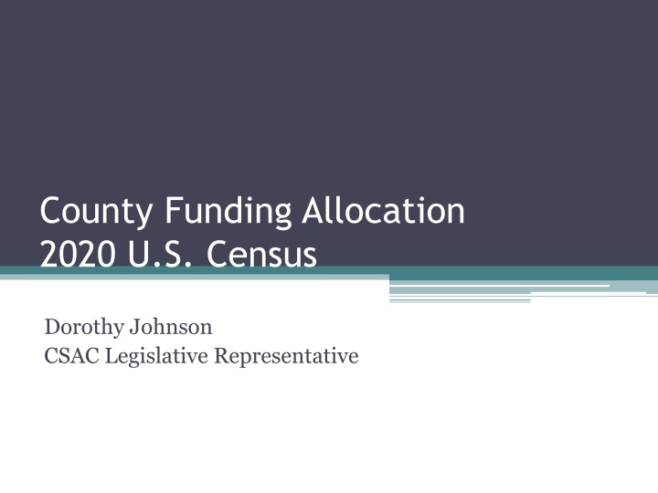 county funding allocation 2020 u s census