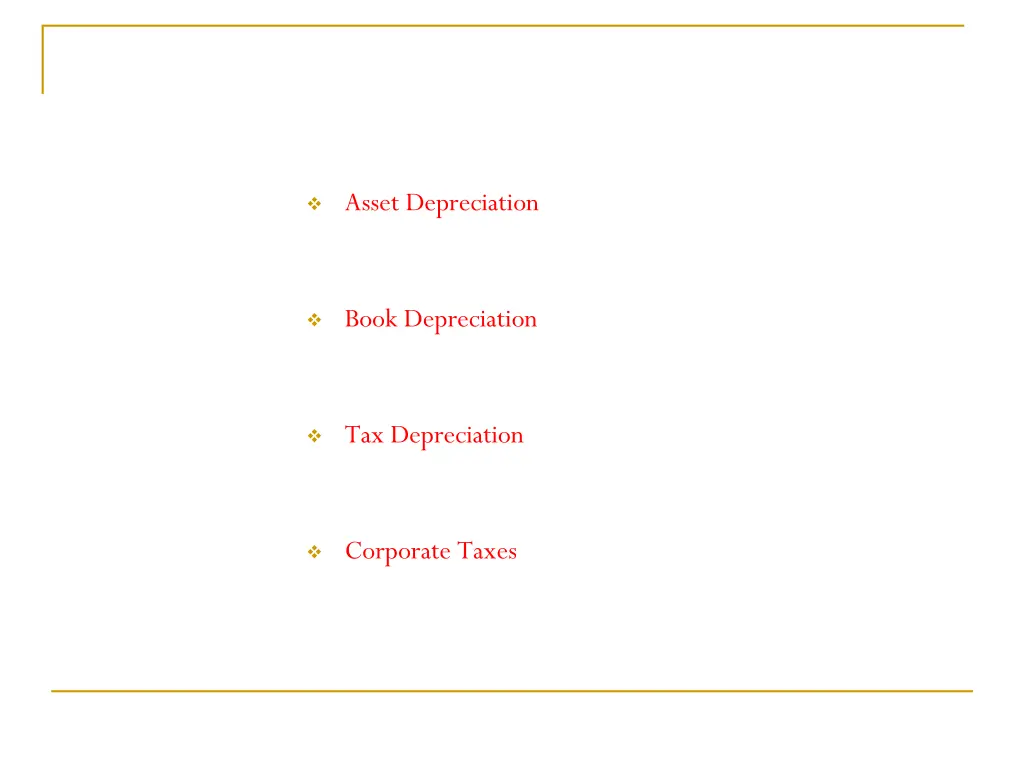 asset depreciation