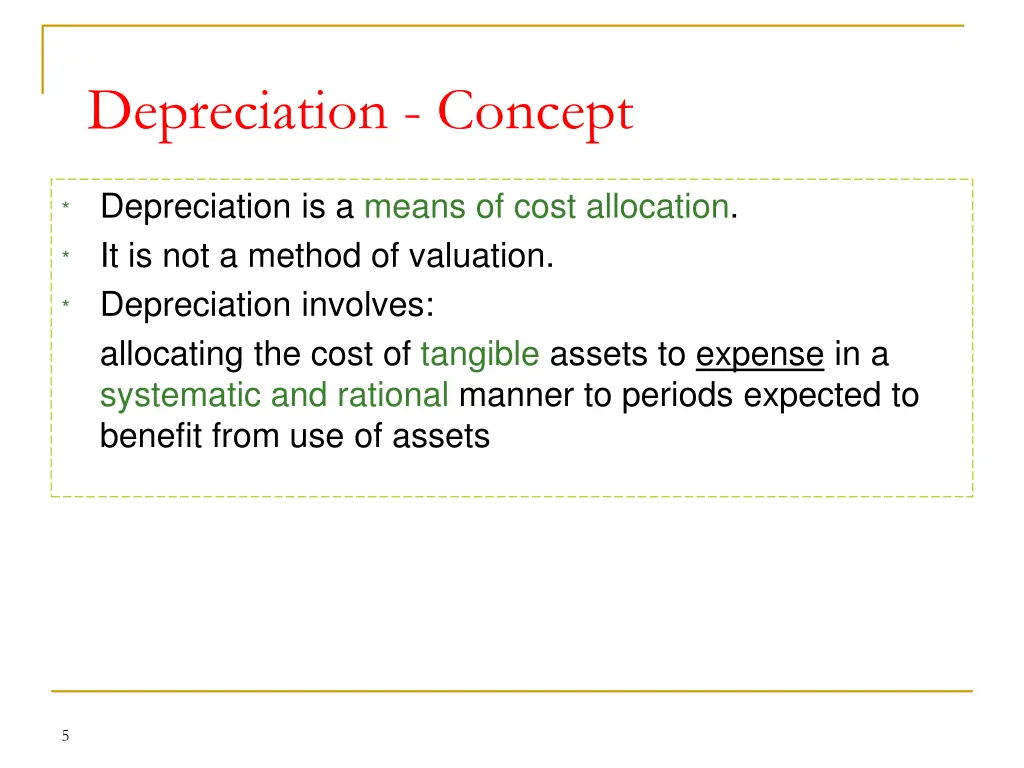 depreciation concept 1