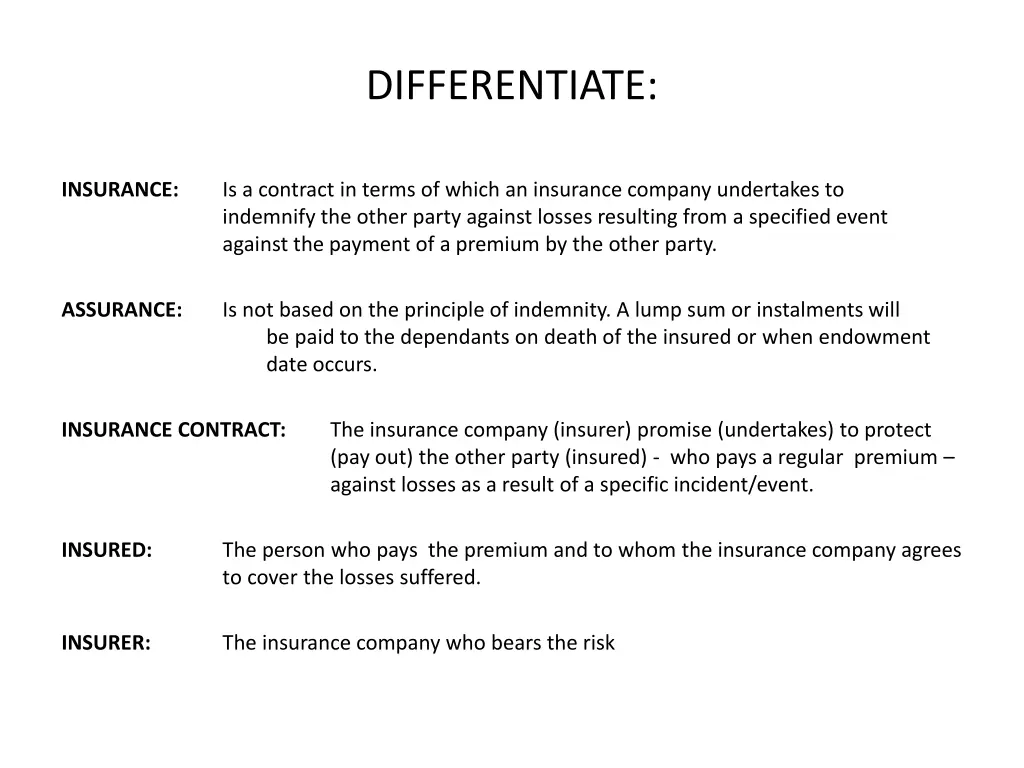 differentiate