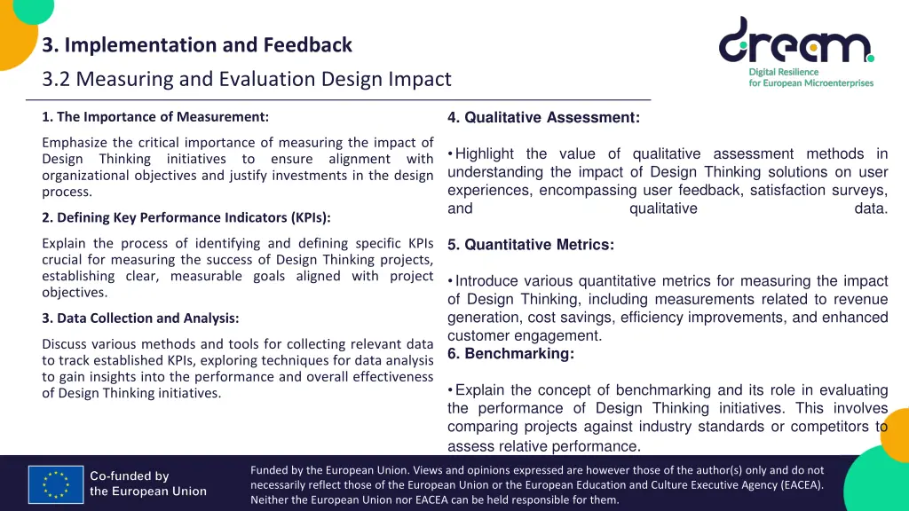 3 implementation and feedback