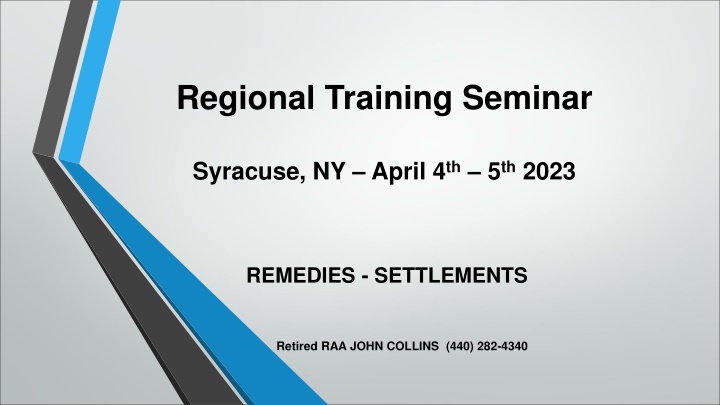 regional training seminar