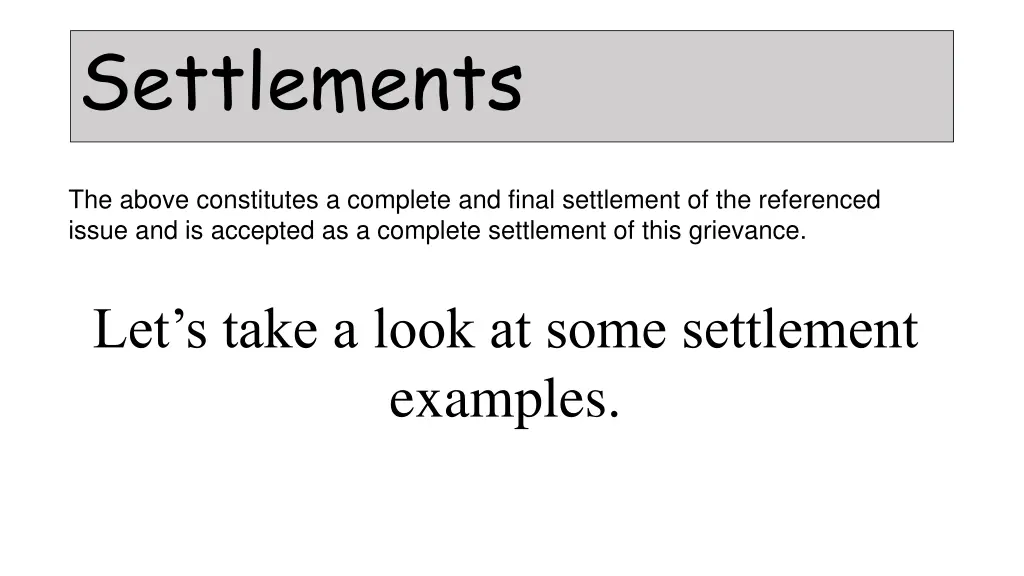 settlements 7