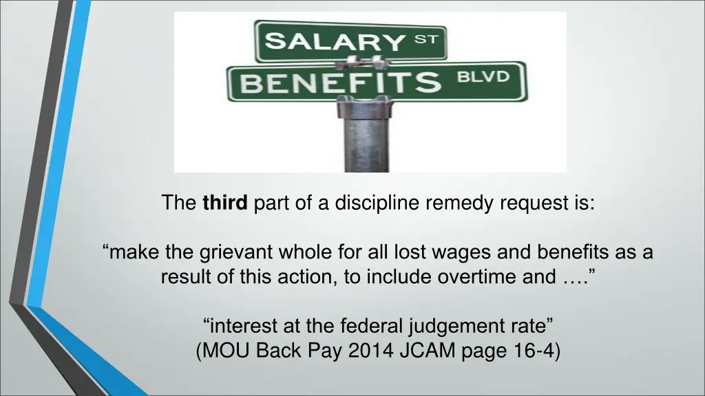 the third part of a discipline remedy request is