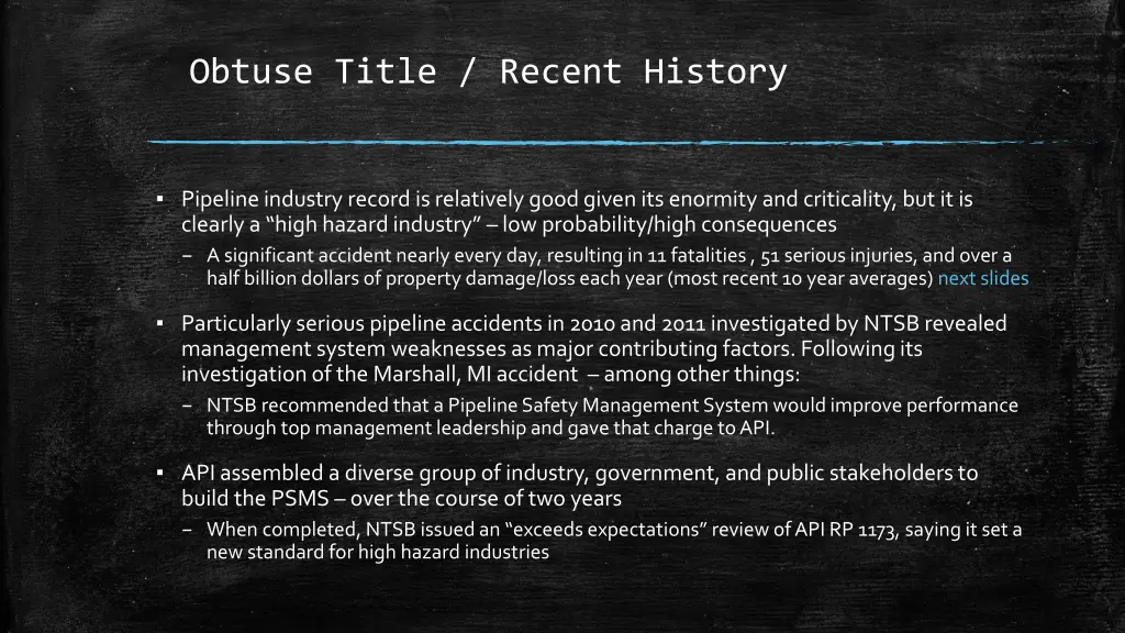 obtuse title recent history