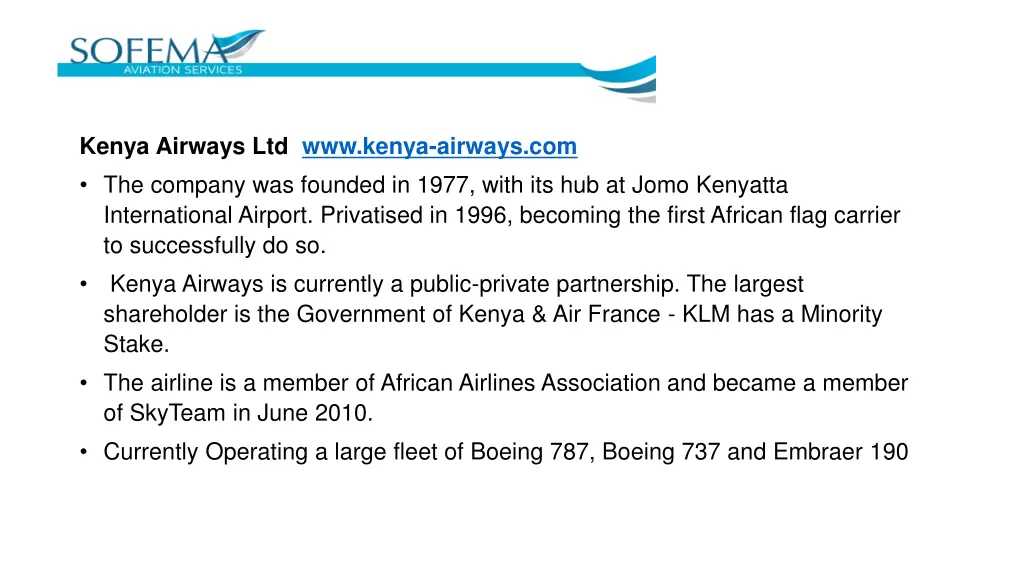 kenya airways ltd www kenya airways