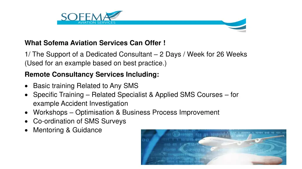 what sofema aviation services can offer