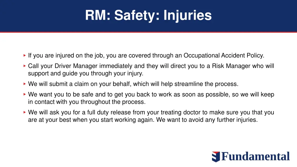 rm safety injuries