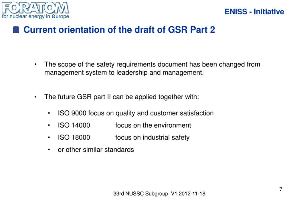 eniss initiative 6
