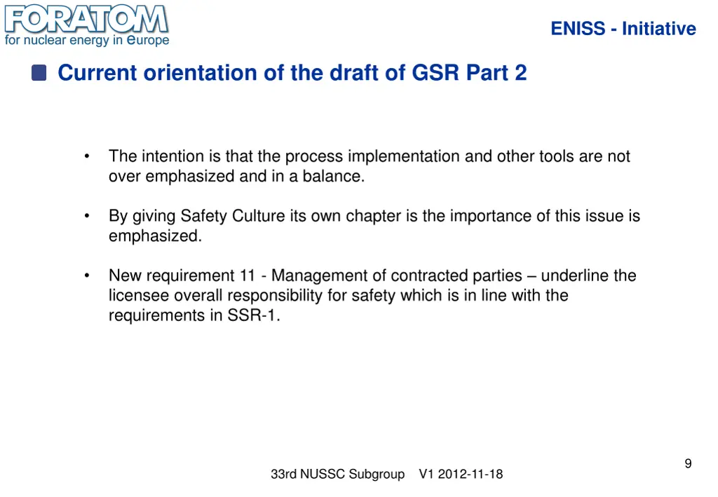 eniss initiative 8