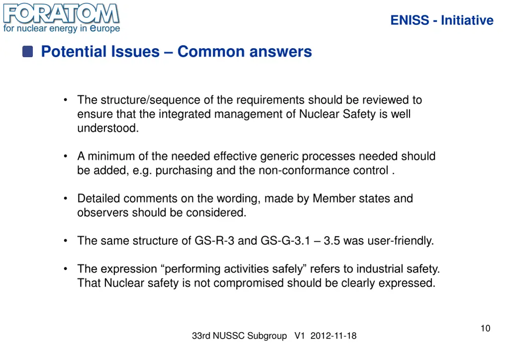 eniss initiative 9