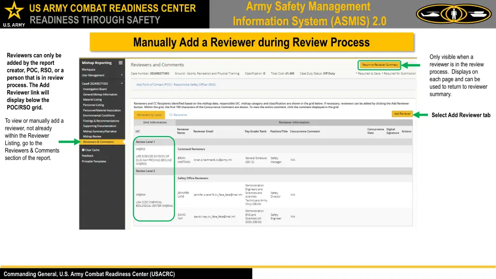 army safety management information system asmis 4