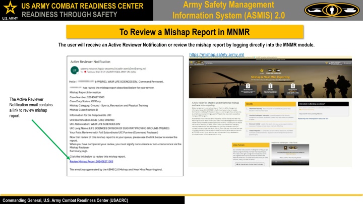 army safety management information system asmis
