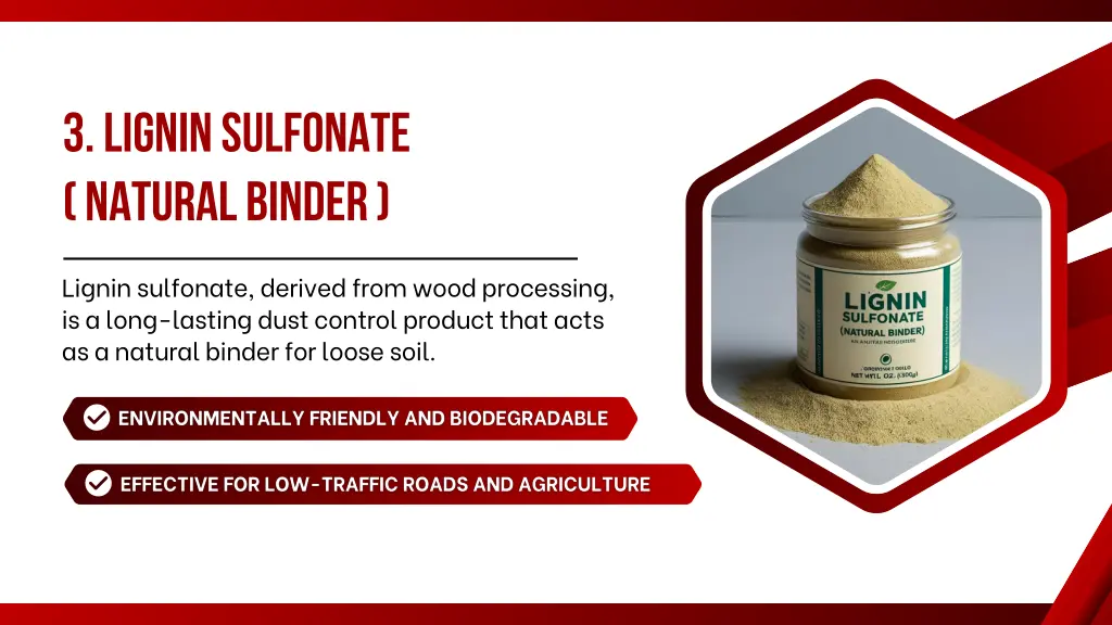 3 lignin sulfonate natural binder