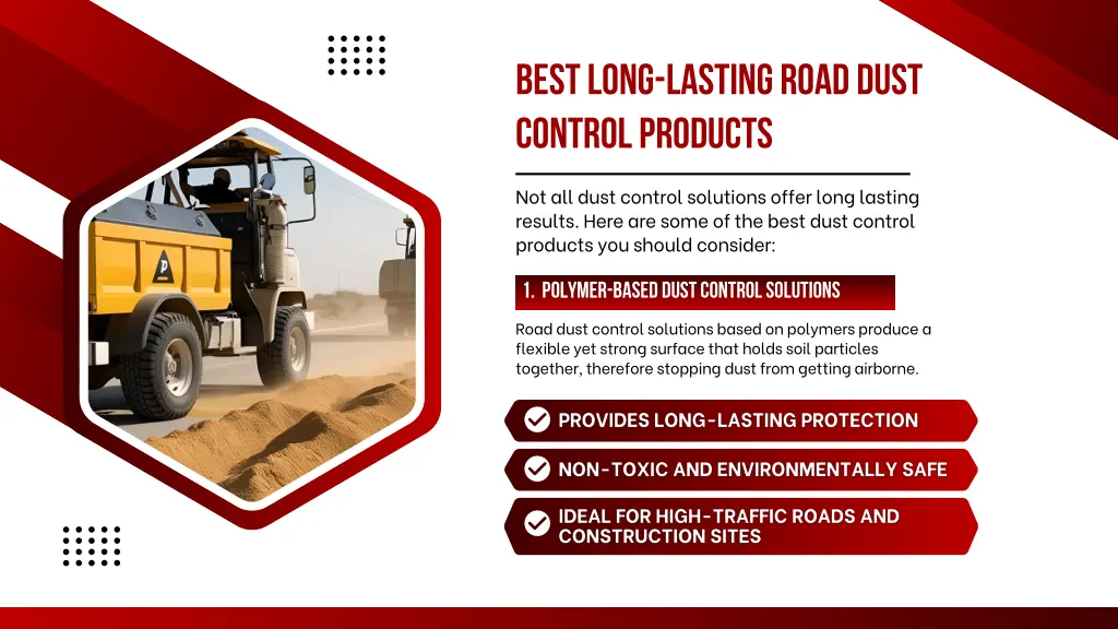 best long lasting road dust control products