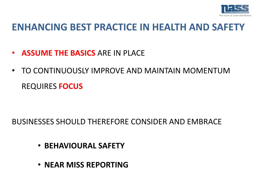 enhancing best practice in health and safety 1
