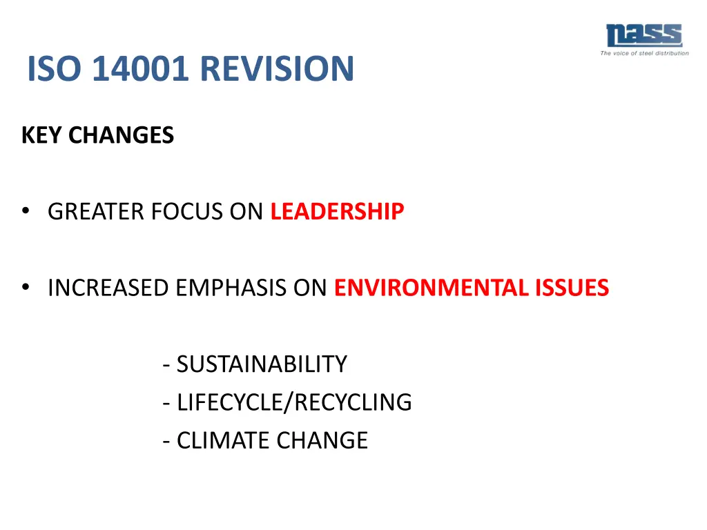 iso 14001 revision