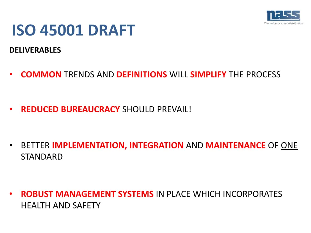 iso 45001 draft 1