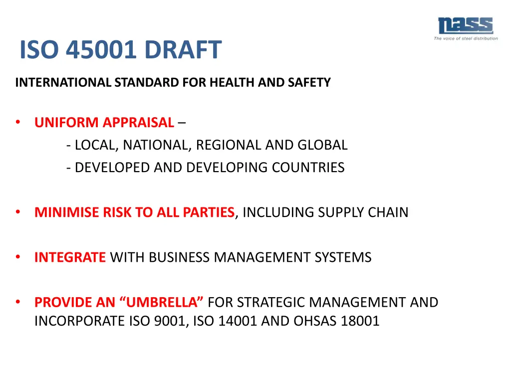 iso 45001 draft