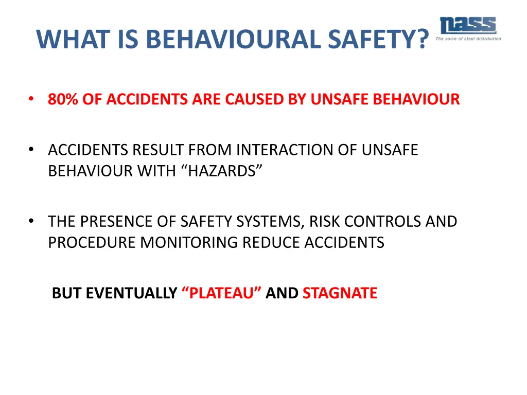 what is behavioural safety