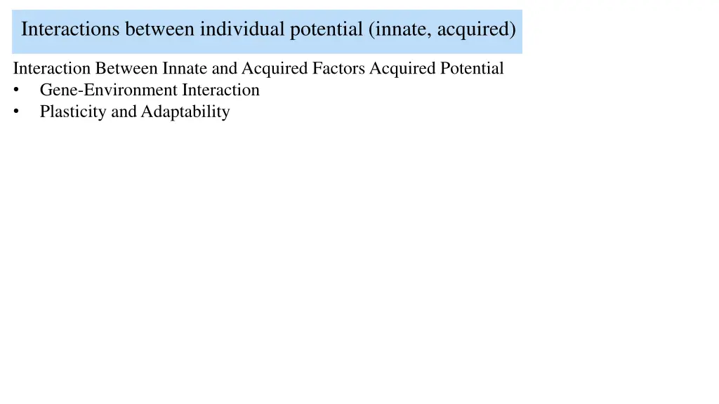 interactions between individual potential innate 1