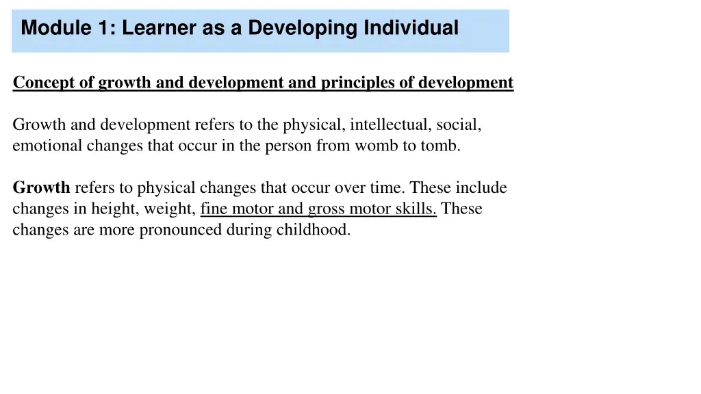 module 1 learner as a developing individual 1