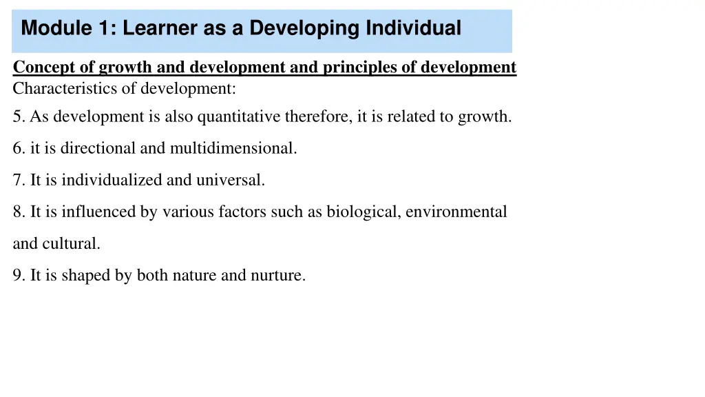module 1 learner as a developing individual 6